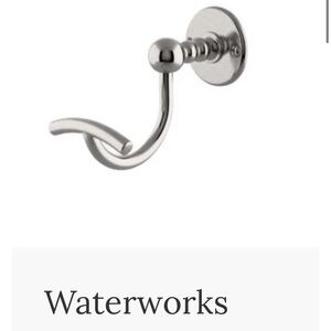 WATERWORKS "Etoile" NICKEL  Robe Hook
